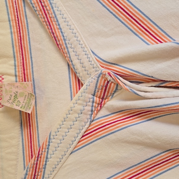 Free People Multi color Assymetrical layered skirt cotton Small - Picture 2 of 8